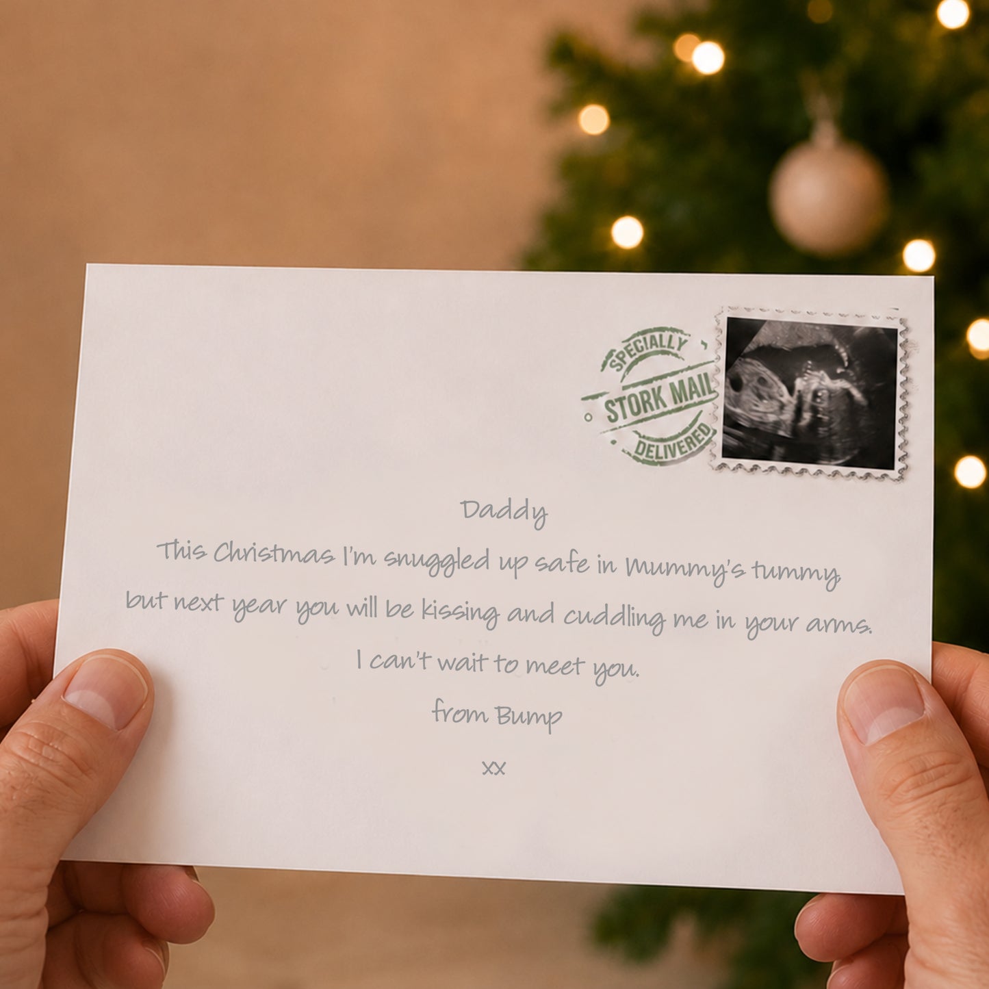 Bump's 1st Christmas letter for Dad-to-be