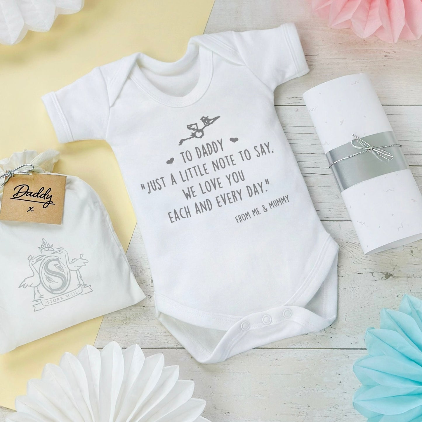 DAD TO BE Babygrow, Letter From The Bump