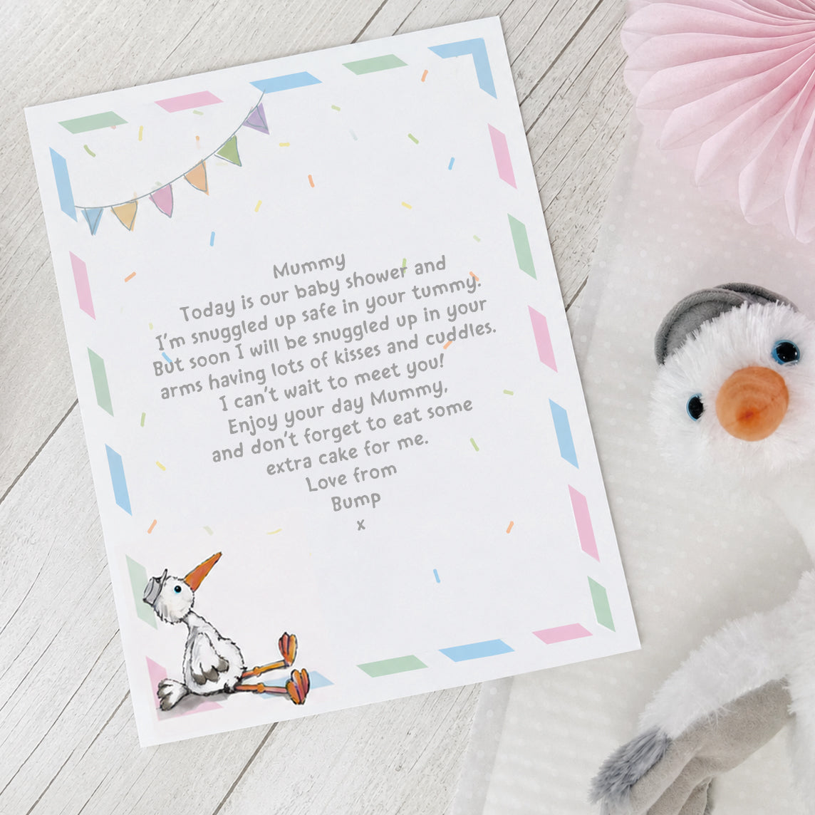 Mum To Be Cuddly Stork Gift Set