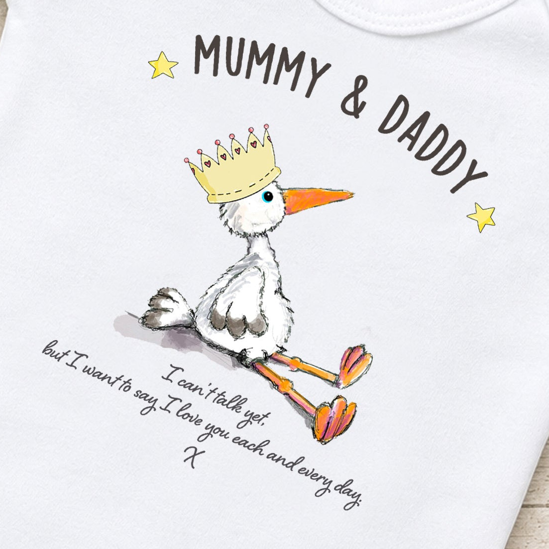 New Parents Cuddly Stork Gift Set