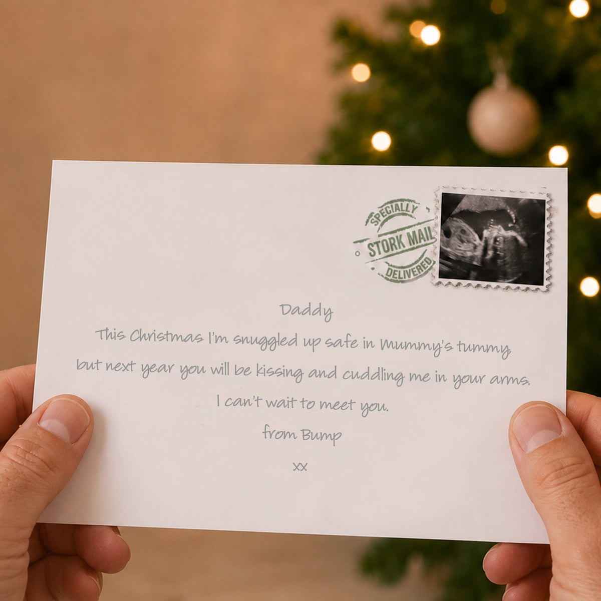 Bump's 1st Christmas letter for Dad-to-be