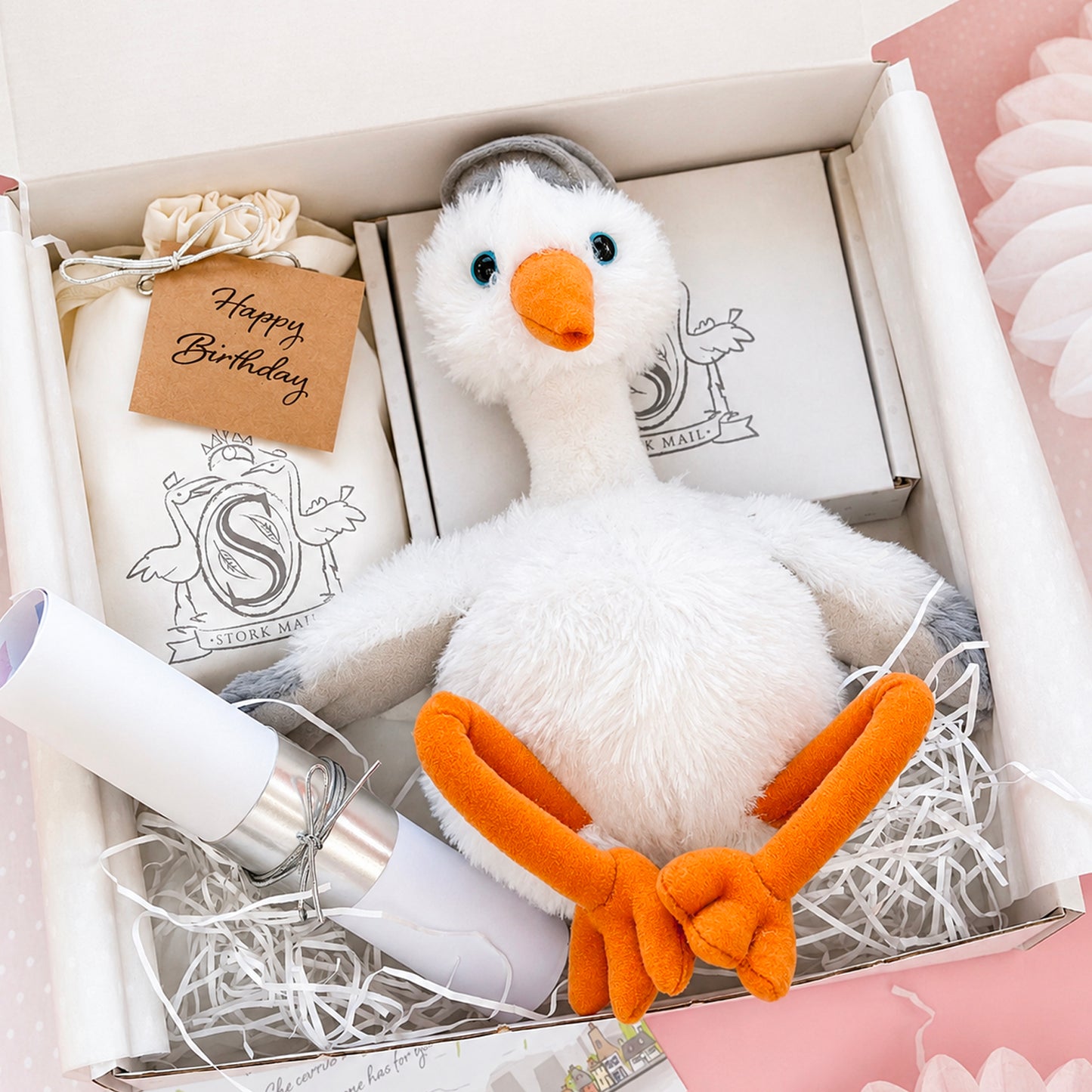 Mum To Be Cuddly Stork Gift Set