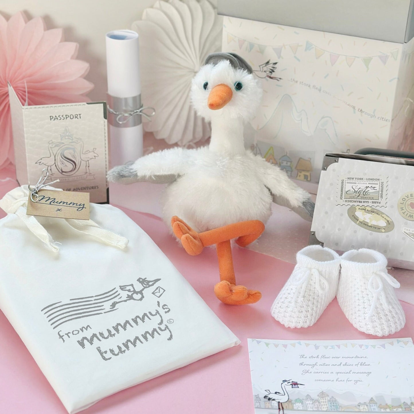 Mummy Cuddly Stork Hamper Gift Set
