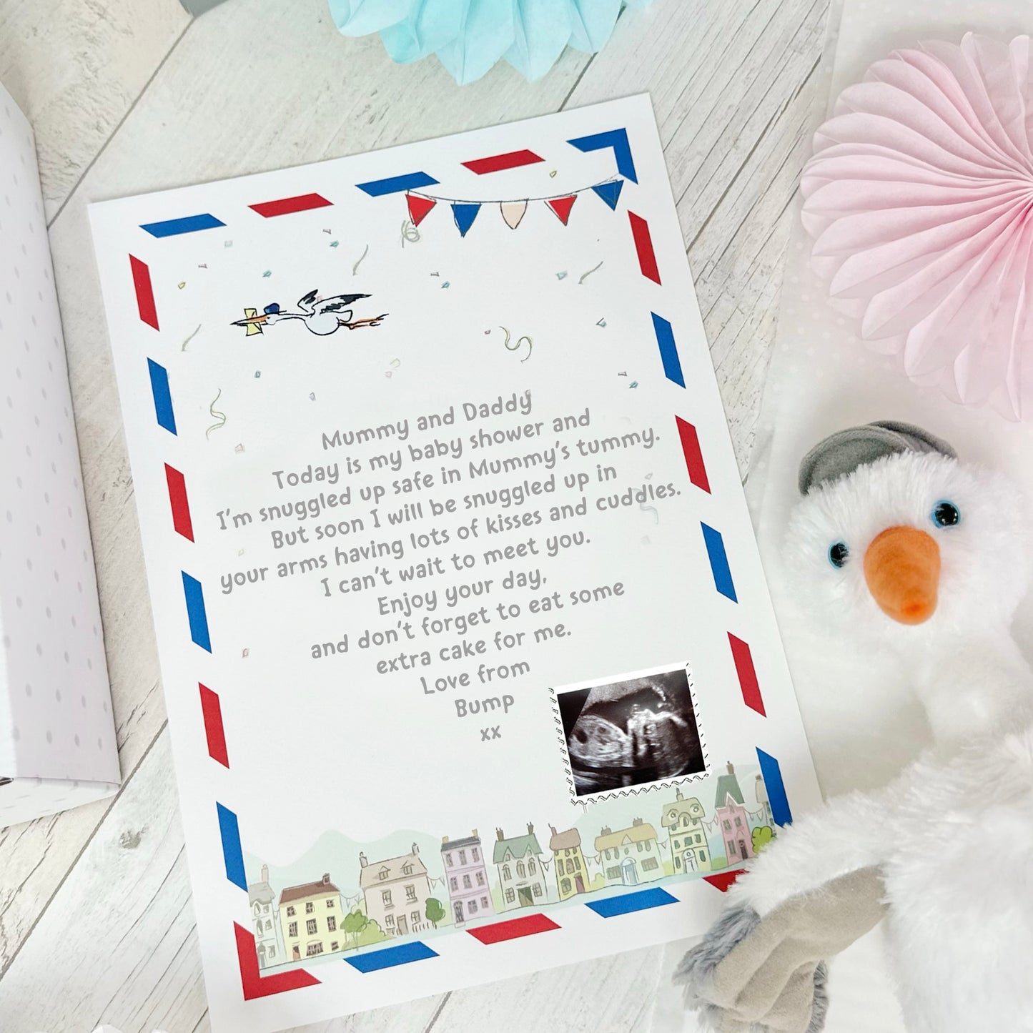 Mummy And Daddy To Be Cuddly Stork Gift Set