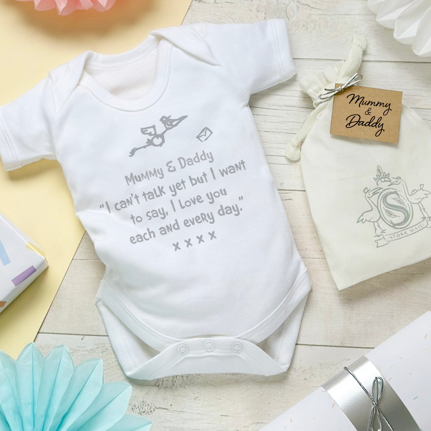 Mummy And Daddy To Be Cuddly Stork Gift Set