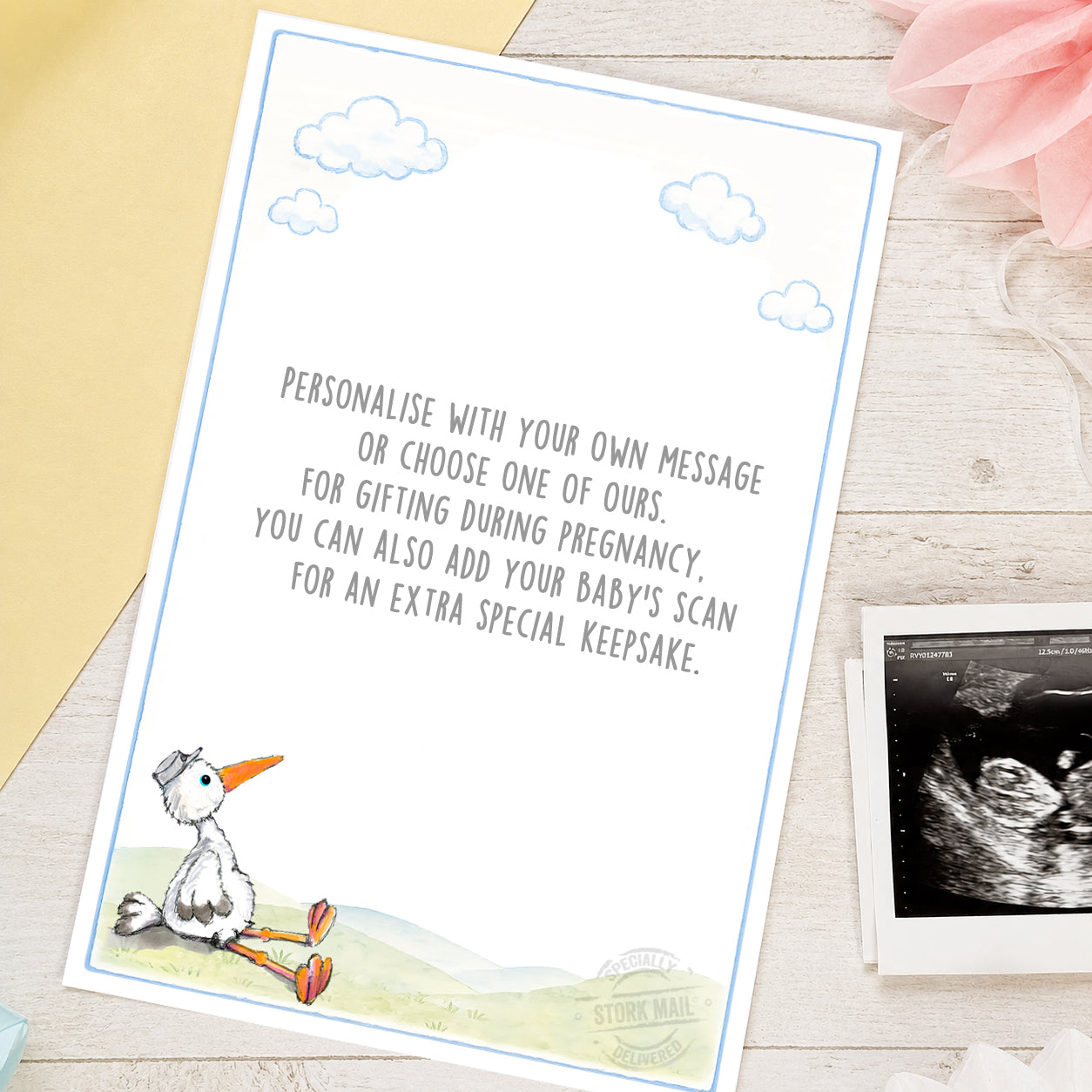 New Parents Cuddly Stork Gift Set