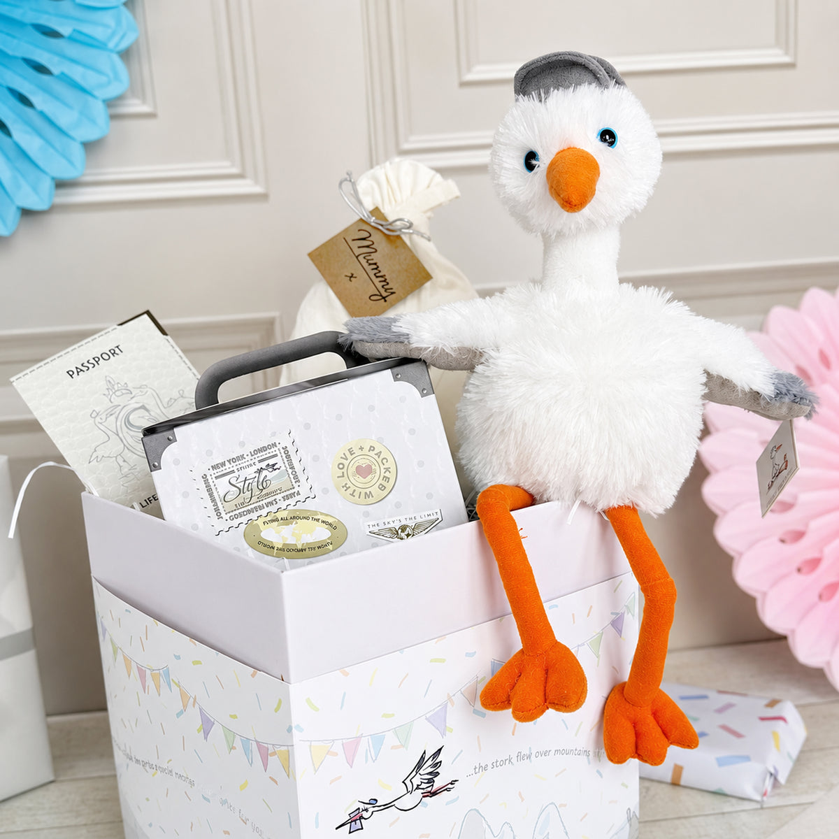 Mummy Cuddly Stork Gift Hamper