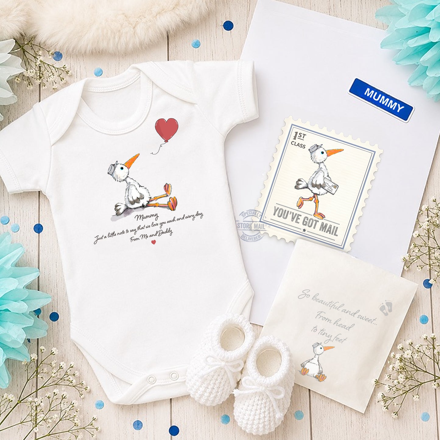 Mummy to Be, Babygrow, message from Daddy & Baby