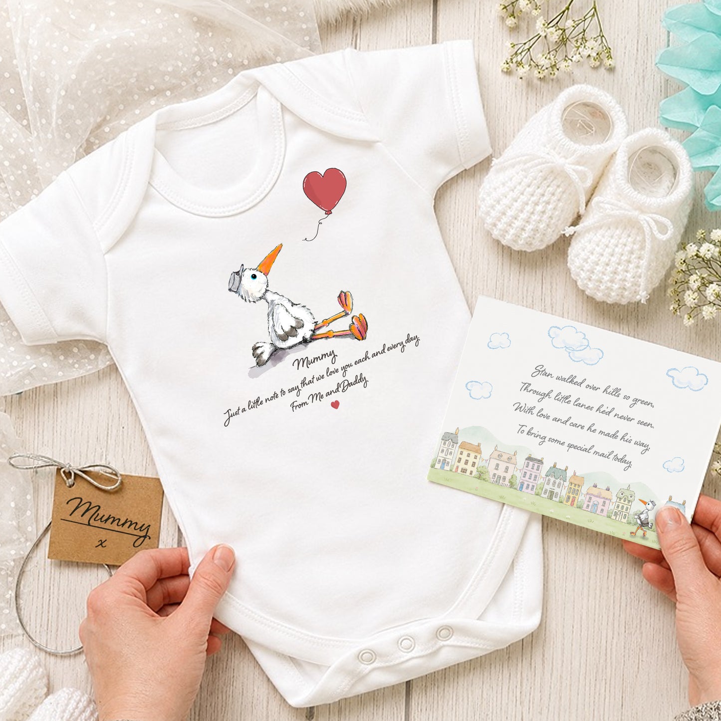 Mummy to Be, Babygrow, message from Daddy & Baby